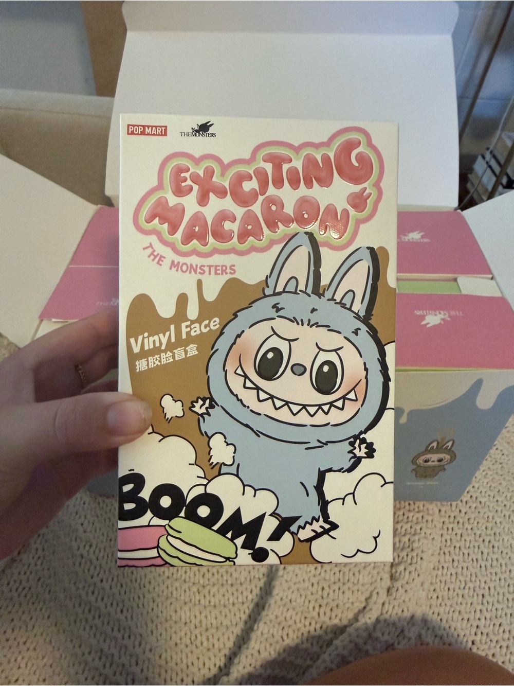 POP MART Exciting Macaron The Monsters Vinyl Face - Surprise Blind Box